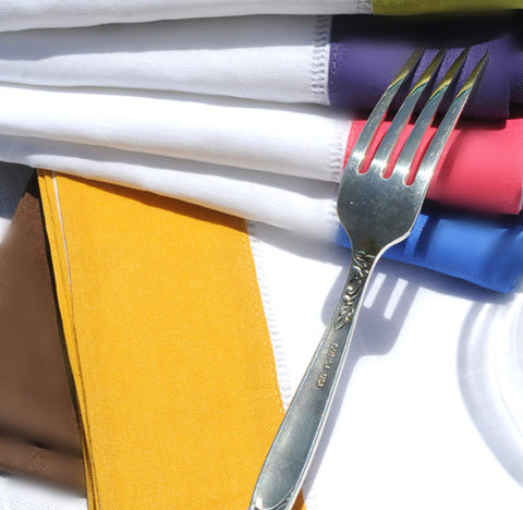 Golden Papaya Border Hemstitch Napkin 20" Inch