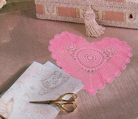 Poppy Heart Shaped Doilies Pink 10" Inch