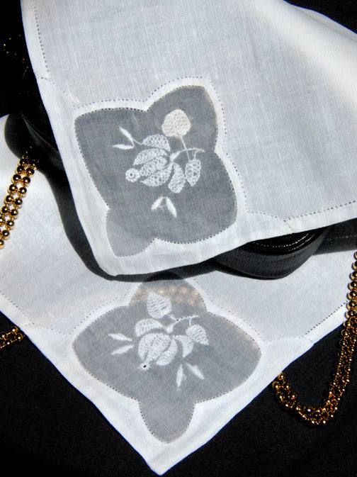 Sweet Lotus Handkerchief White