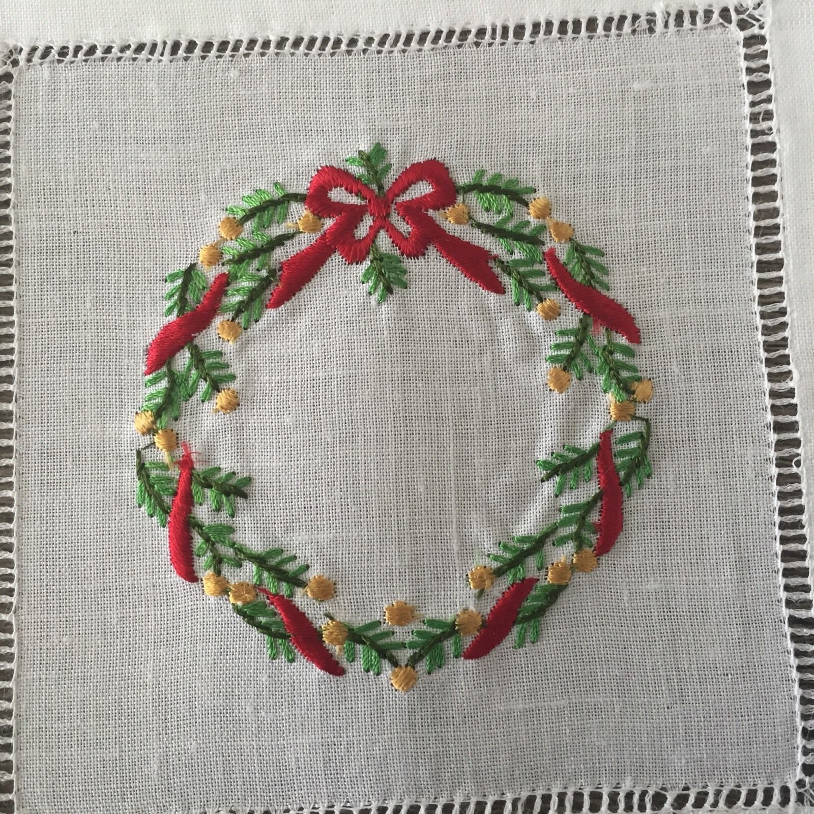 Christmas Evergreen Cocktail Napkin 6" Inch